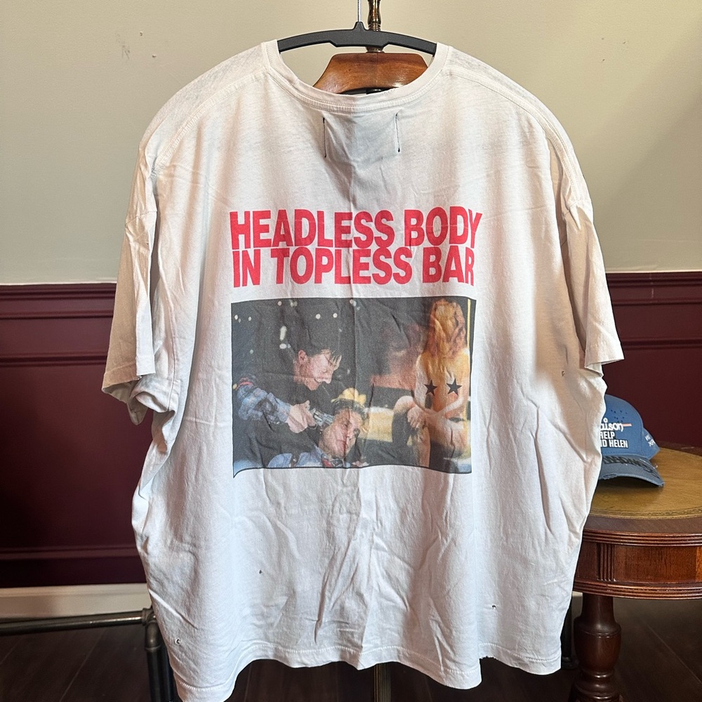 PALY HOLLYWOOD Headless Body in Topless Bar RARE NWT t-shirt James Franco